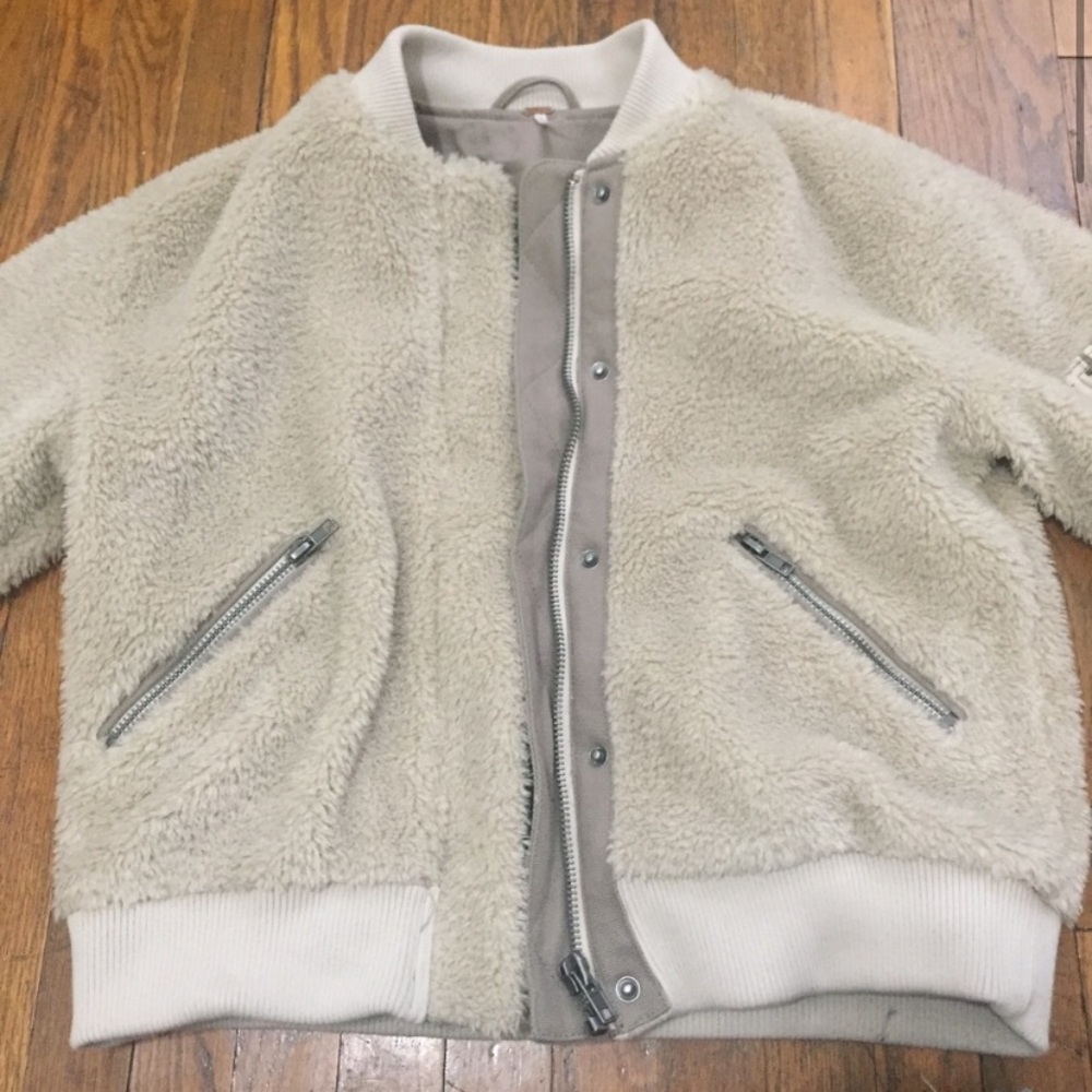 Free People Teddy Aviator Jacket